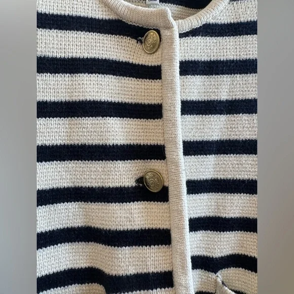 Alex Mill Paris Sweater Jacket in Stripe - Picture 9 of 12
